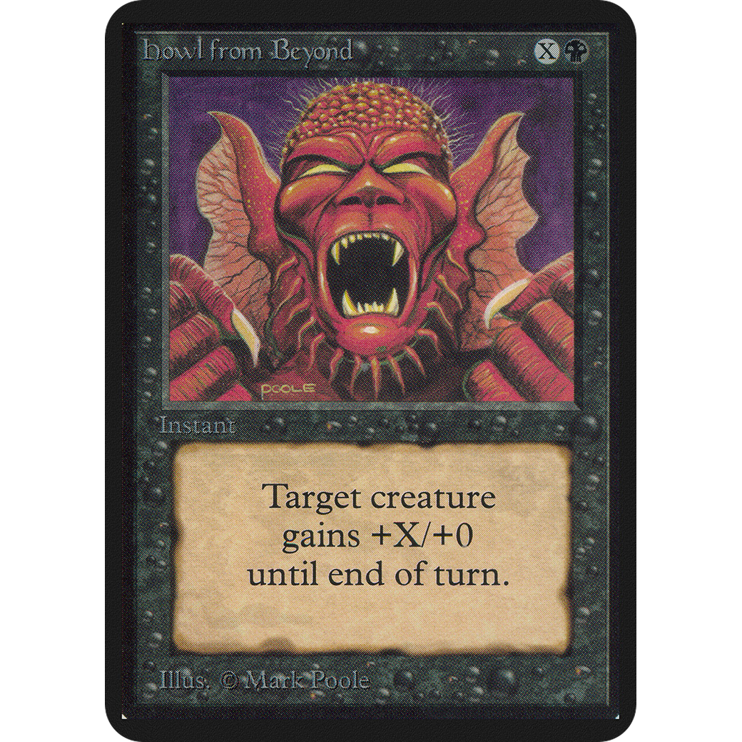 Magic the Gathering Howl from Beyond - Alpha NM