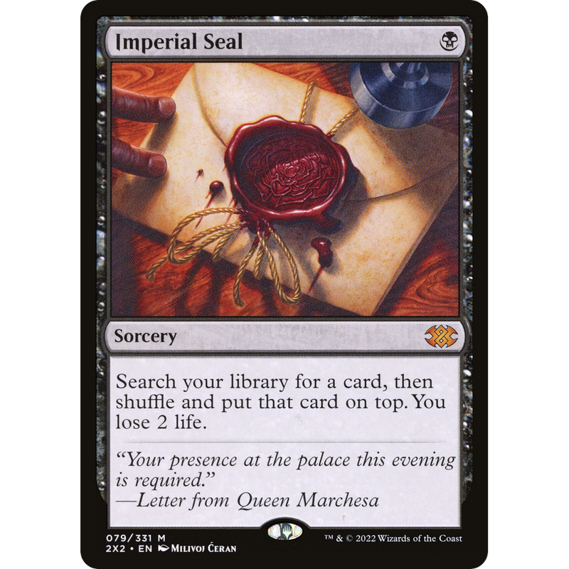 Magic the Gathering Imperial Seal - Double Masters 2022 NM