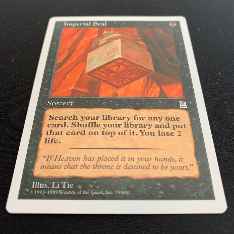 Magic the Gathering Imperial Seal - Portal Three Kingdoms 