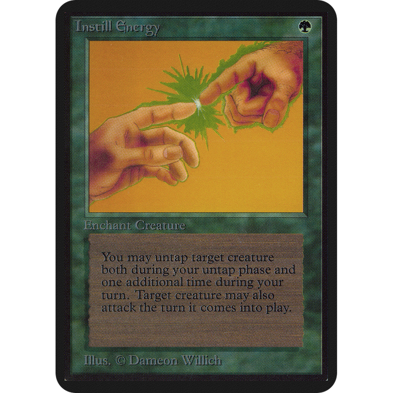Magic the Gathering Instill Energy - Alpha NM