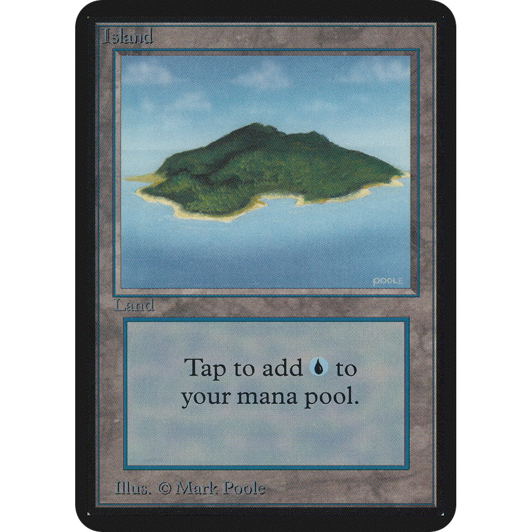 MTG Singles - Island (V.2) - Alpha - NM