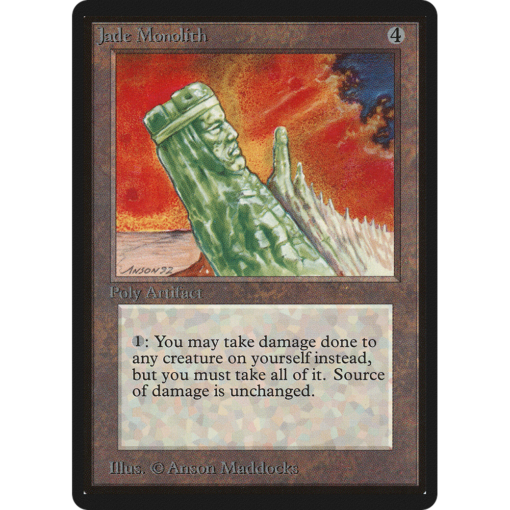 MTG Singles - Jade Monolith - Beta - NM