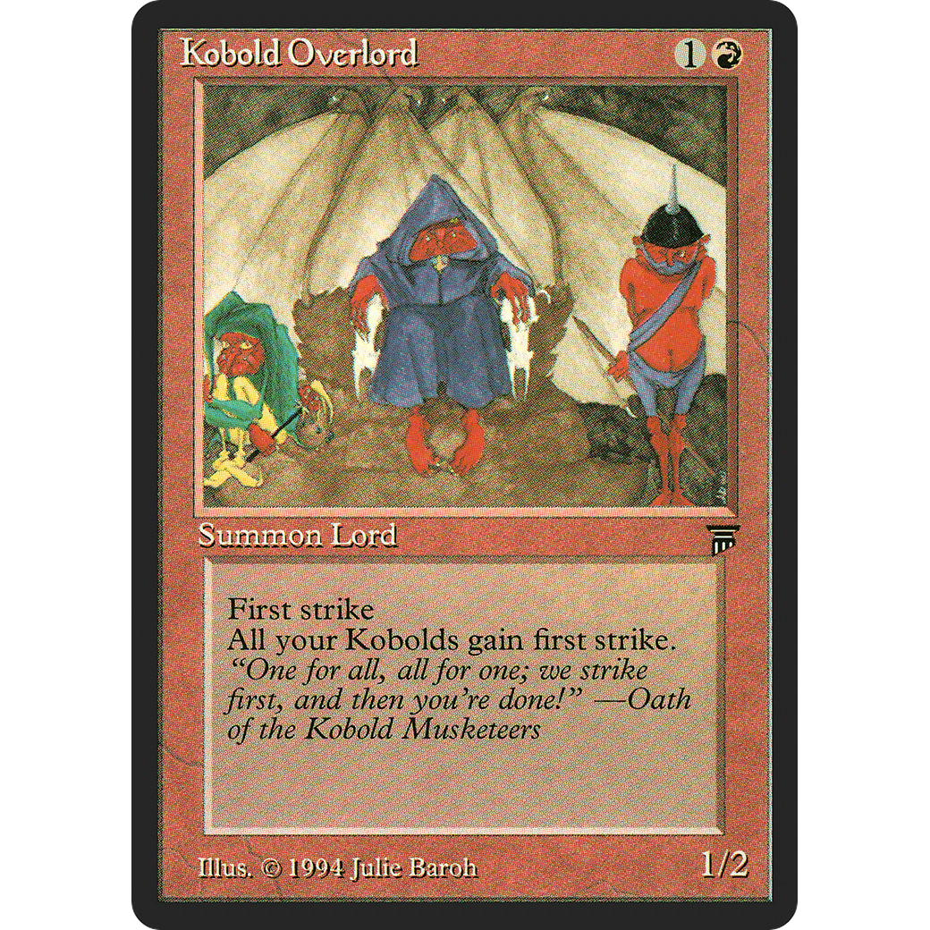 MTG Singles - Kobold Overlord - Legends - NM