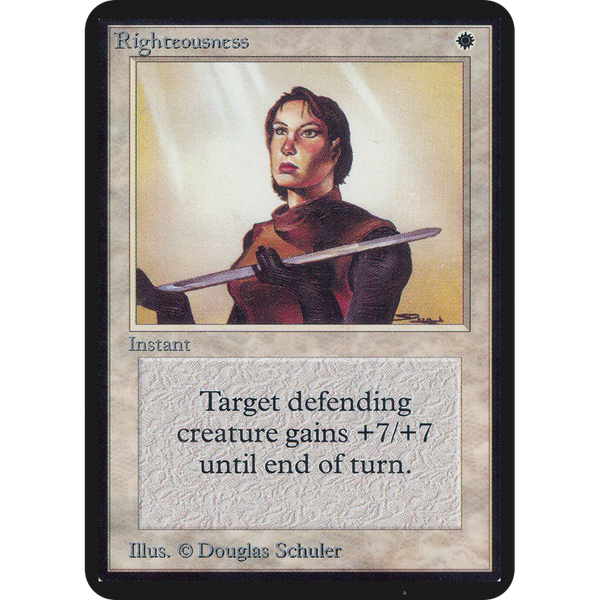 MTG Singles - Righteousness - Alpha - 