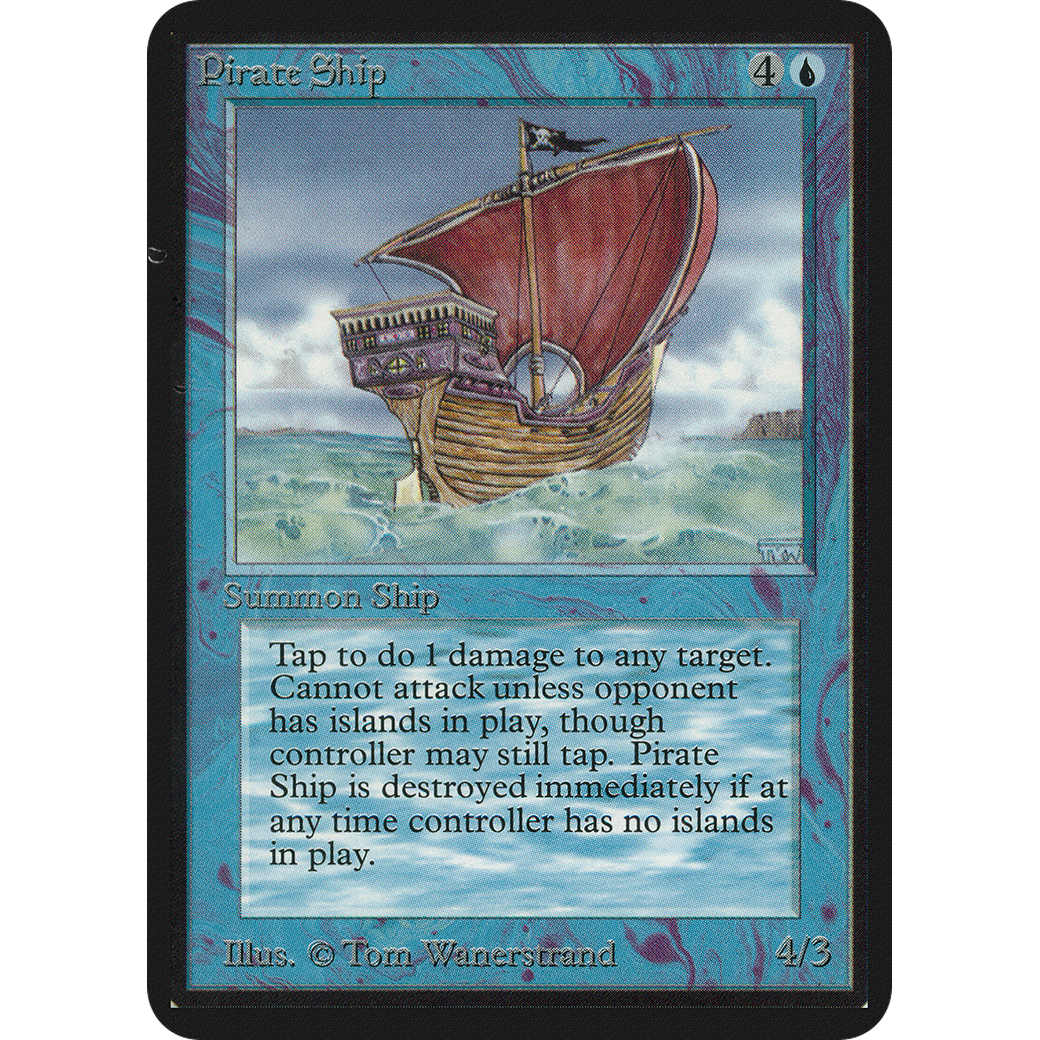 MTG Singles - Pirate Ship - Alpha - 