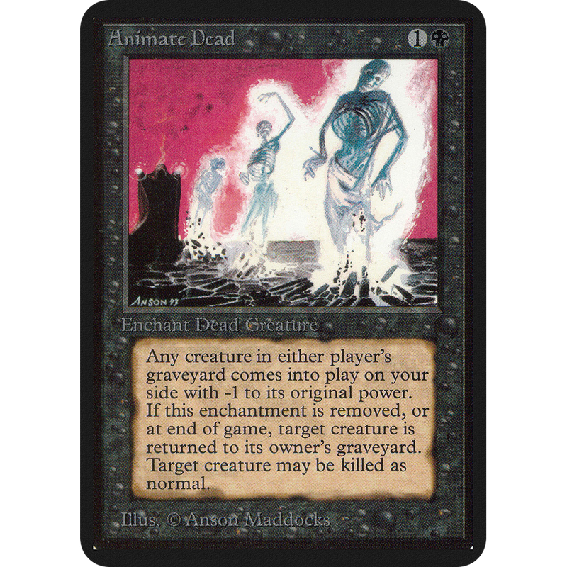 MTG Singles - Animate Dead - Alpha - 
