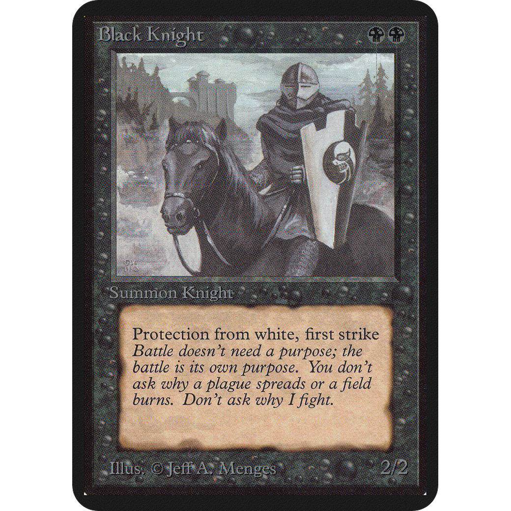MTG Singles - Black Knight - Alpha - 