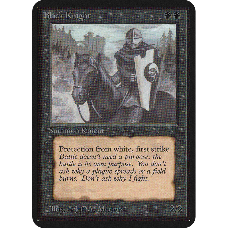 MTG Singles - Black Knight - Alpha - 