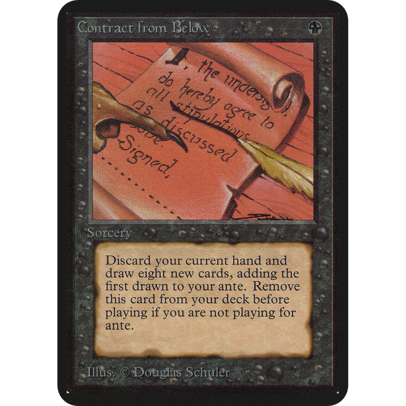 MTG Singles - Contract from Below - Alpha - 
