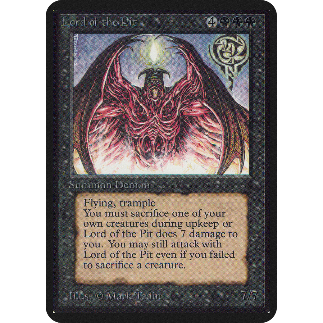 MTG Singles - Lord of the Pit - Alpha - 