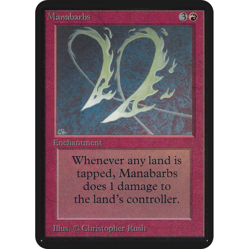 MTG Singles - Manabarbs - Alpha - 