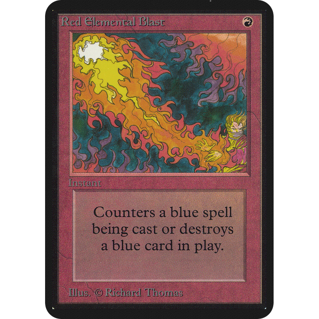 MTG Singles - Red Elemental Blast - Alpha - 