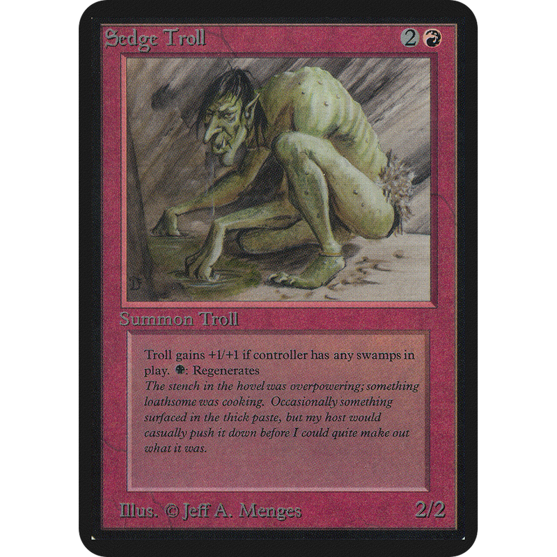 MTG Singles - Sedge Troll - Alpha - 