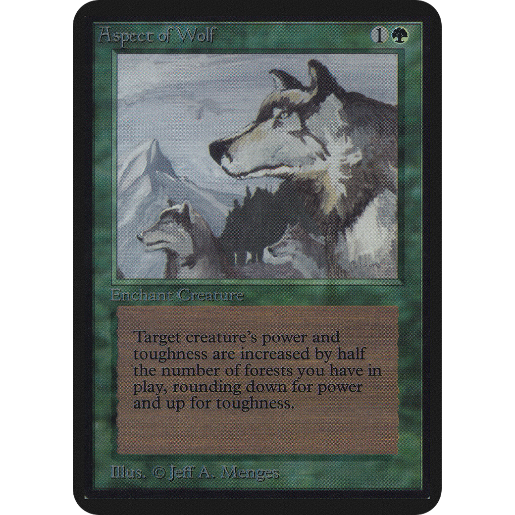 MTG Singles - Aspect of Wolf - Alpha - 