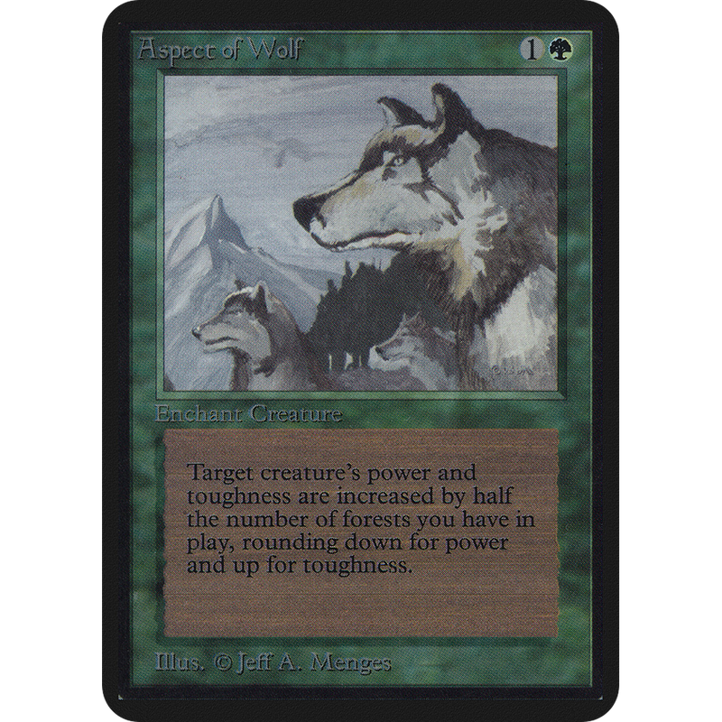 MTG Singles - Aspect of Wolf - Alpha - 