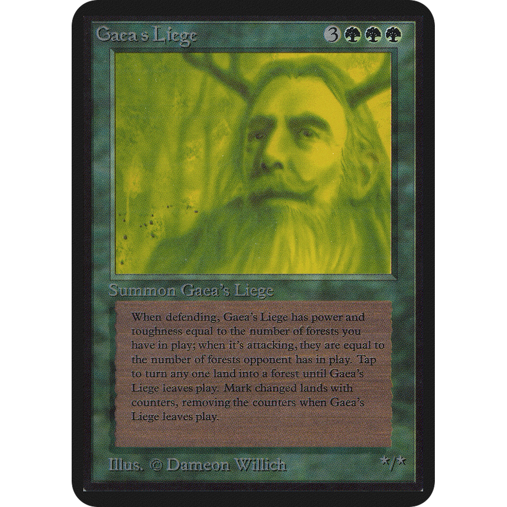 MTG Singles - Gaea's Liege - Alpha - 