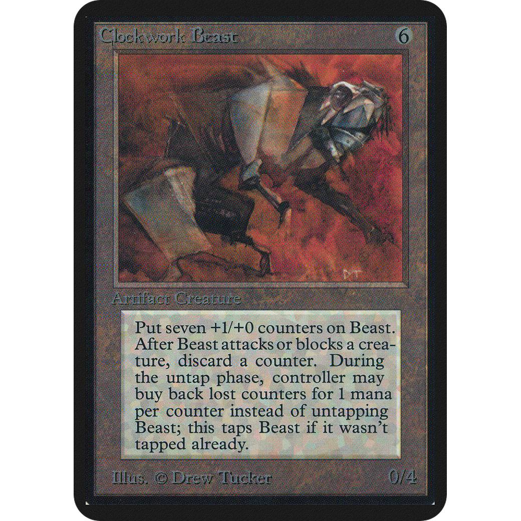 MTG Singles - Clockwork Beast - Alpha - 