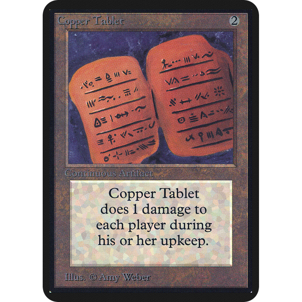 MTG Singles - Copper Tablet - Alpha - 