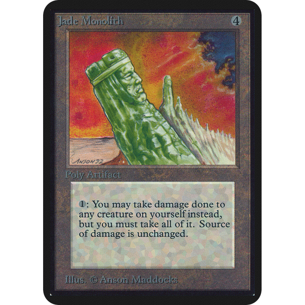 MTG Singles - Jade Monolith - Alpha - 