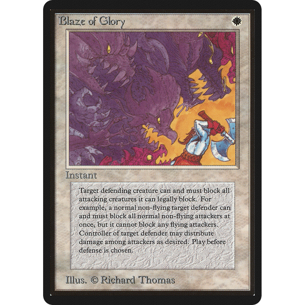 MTG Singles - Blaze of Glory - Beta - Regular