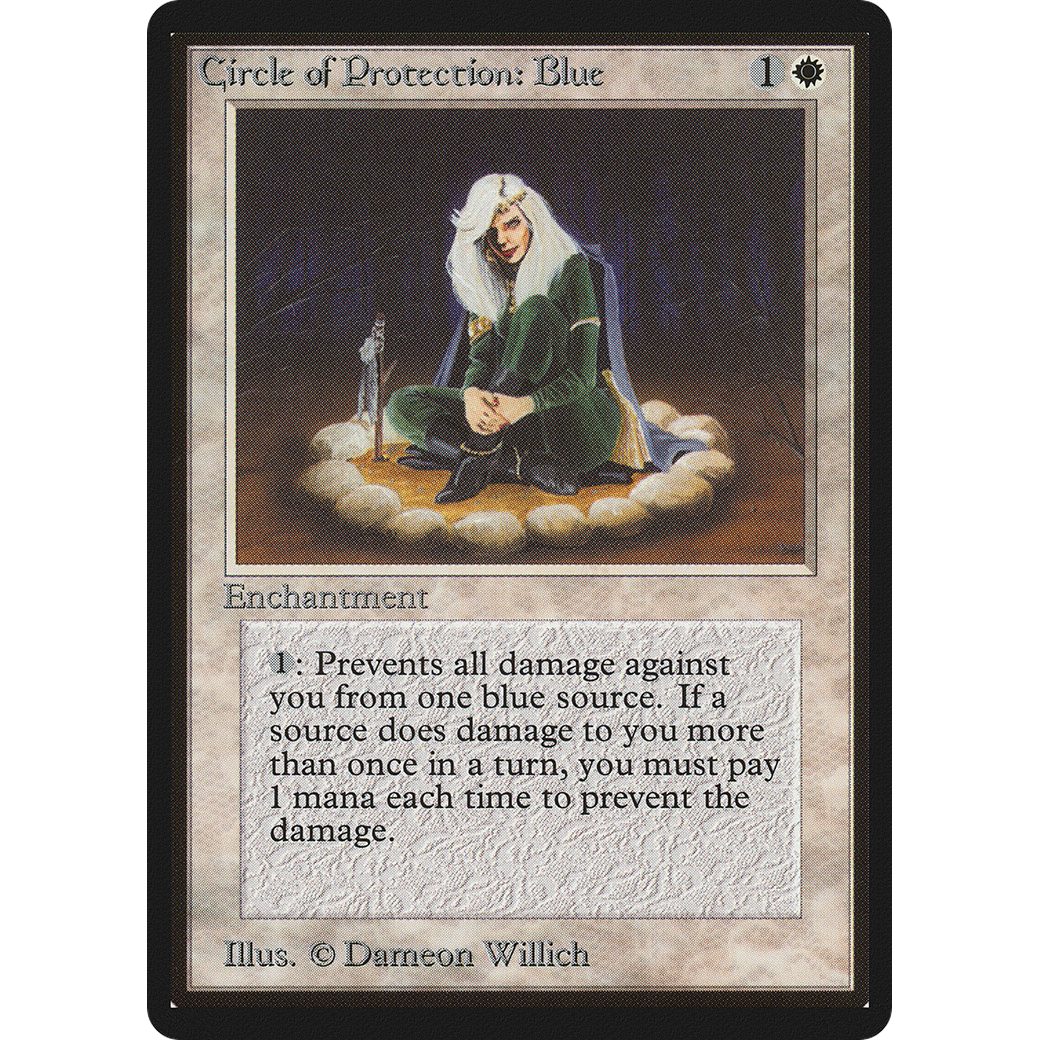 MTG Singles - Circle of Protection: Blue - Beta - Regular