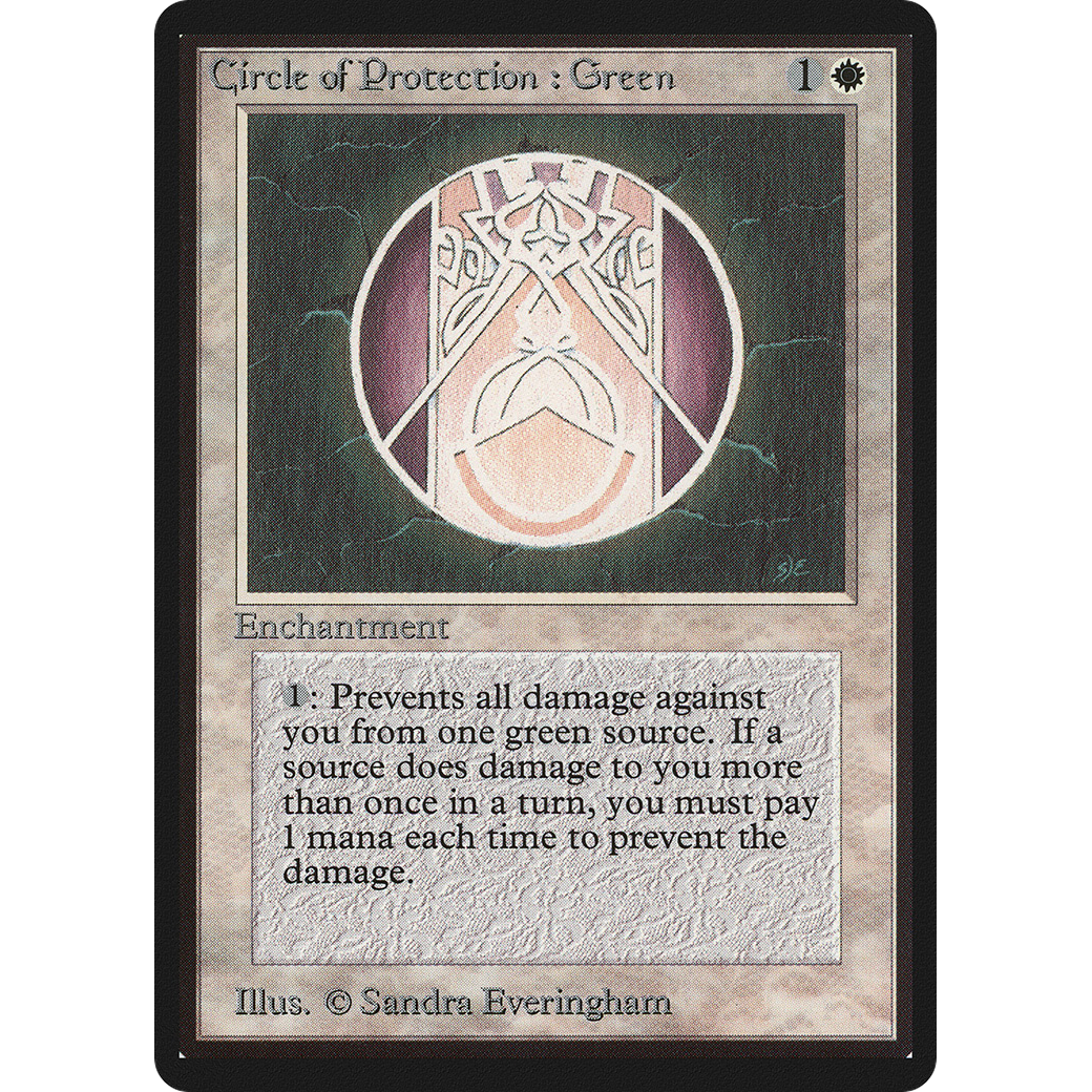 MTG Singles - Circle of Protection: Green - Beta - Regular