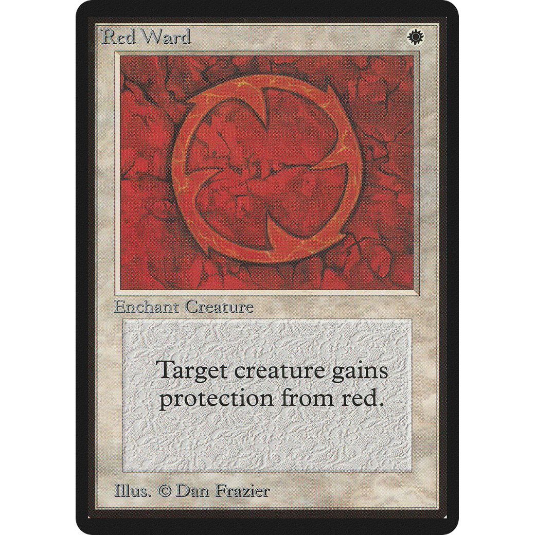 MTG Singles - Red Ward - Beta - Regular