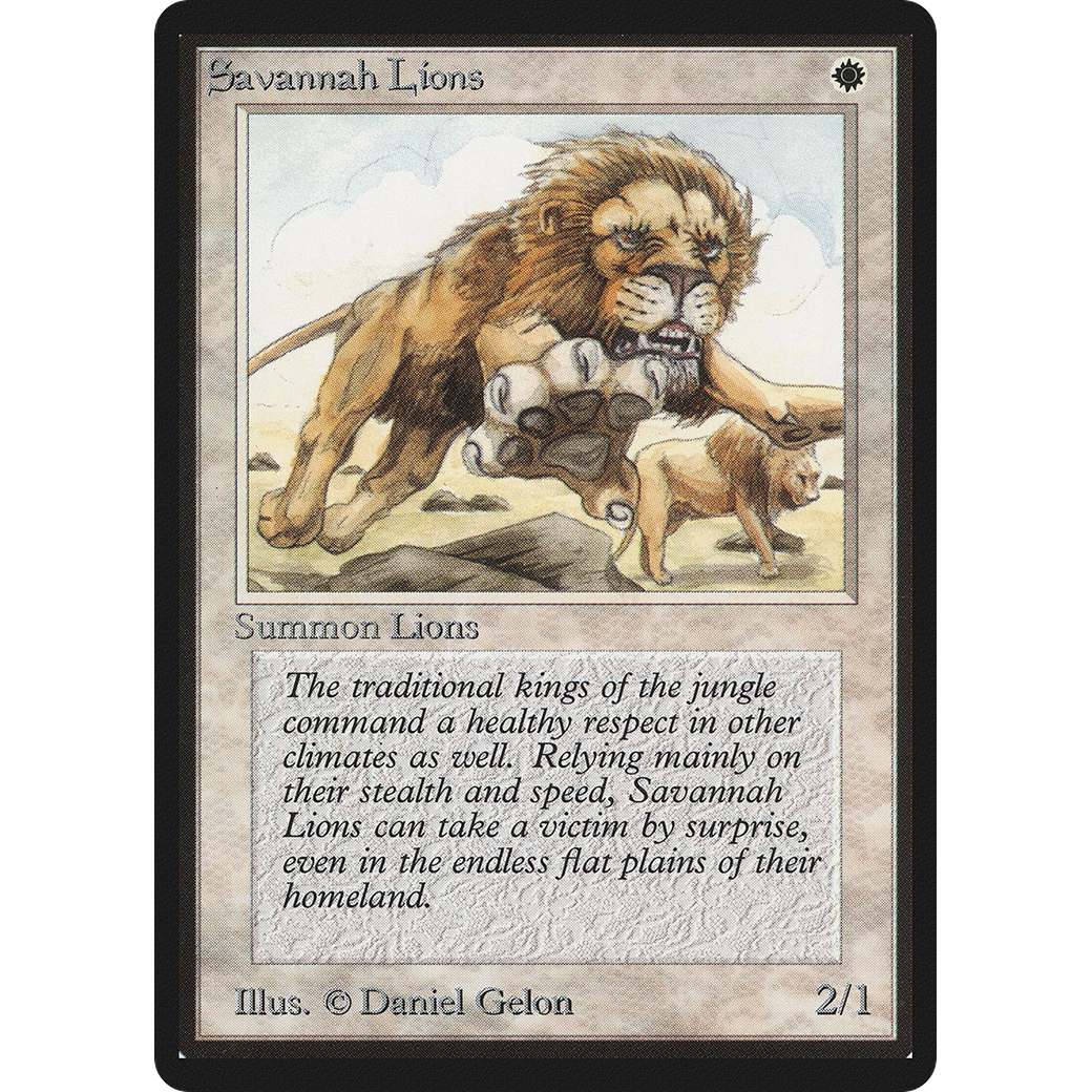 Savannah Lions - Beta Savannah Lions - Beta