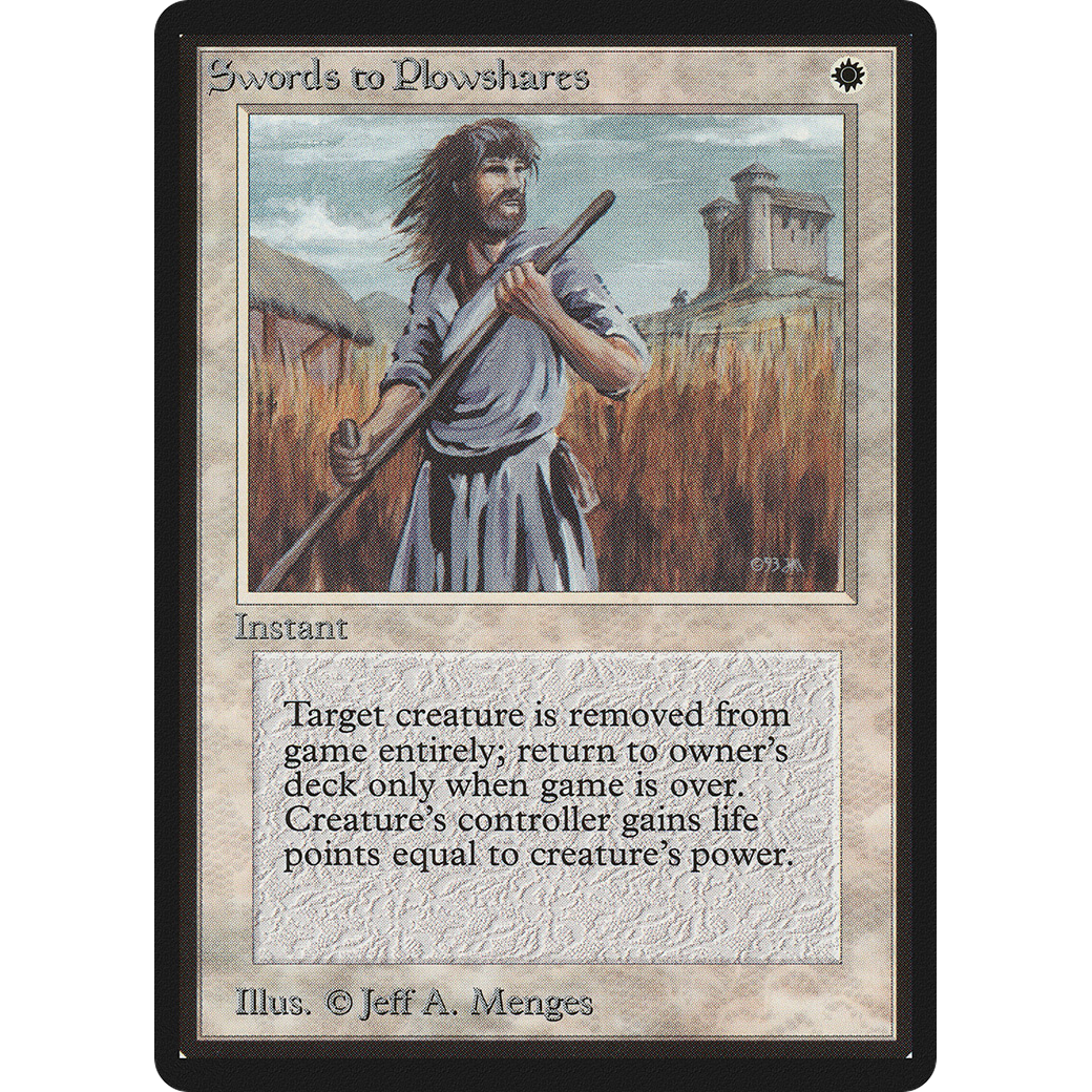 MTG Singles - Swords to Plowshares - Beta - 