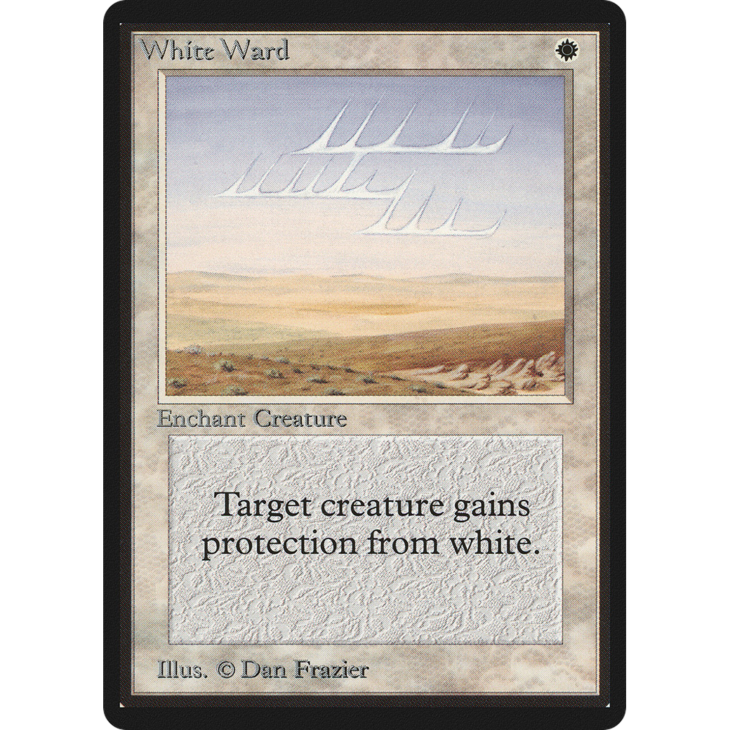 MTG Singles - White Ward - Beta - Regular