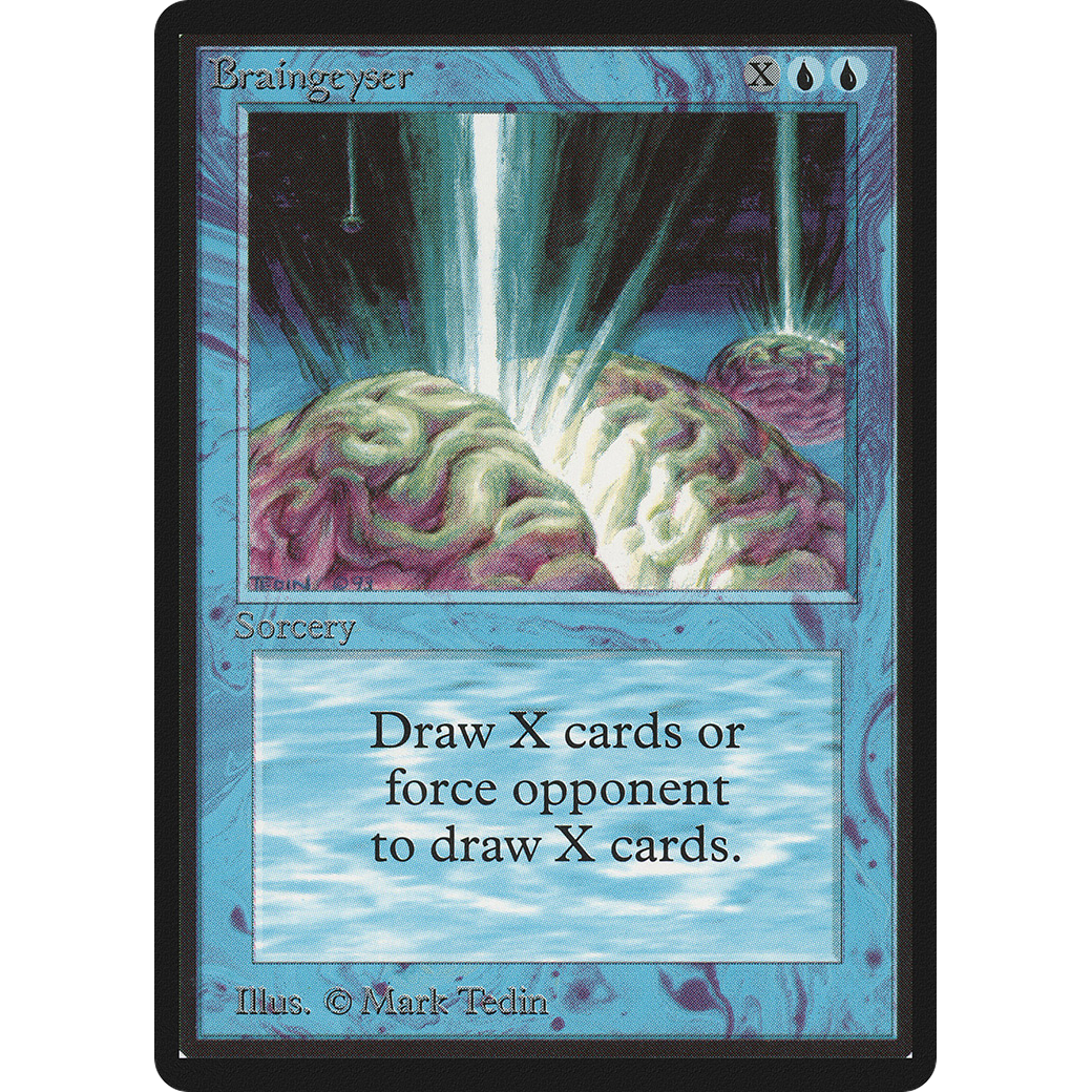 MTG Singles - Braingeyser - Beta - 