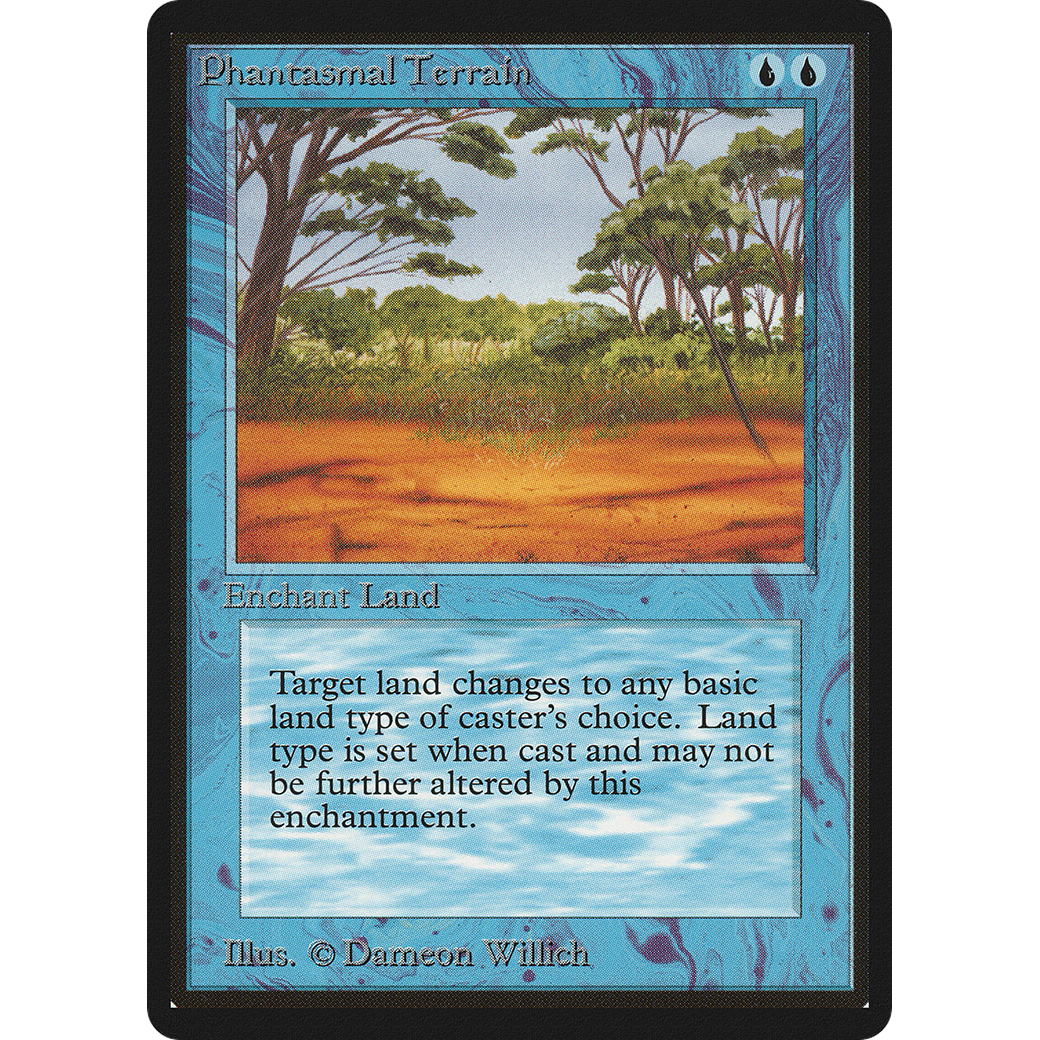 MTG Singles - Phantasmal Terrain - Beta - Regular