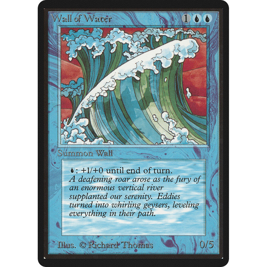 MTG Singles - Wall of Water - Beta - Regular