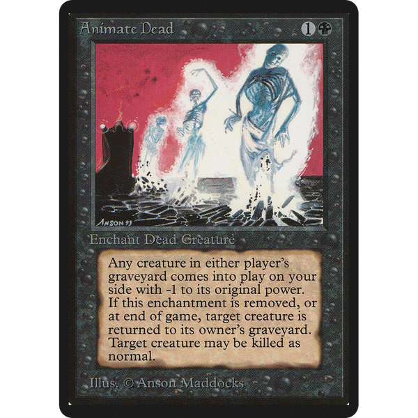 MTG Singles - Animate Dead - Beta - 