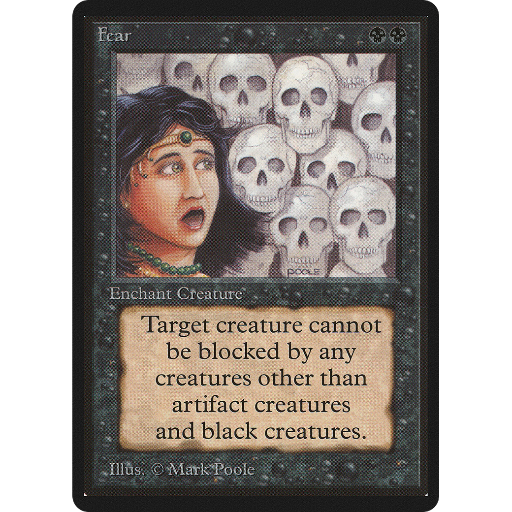 MTG Singles - Fear - Beta - Regular