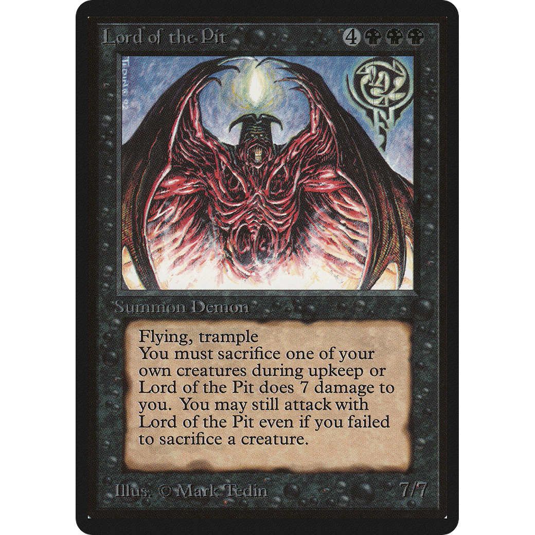 MTG Singles - Lord of the Pit - Beta - 