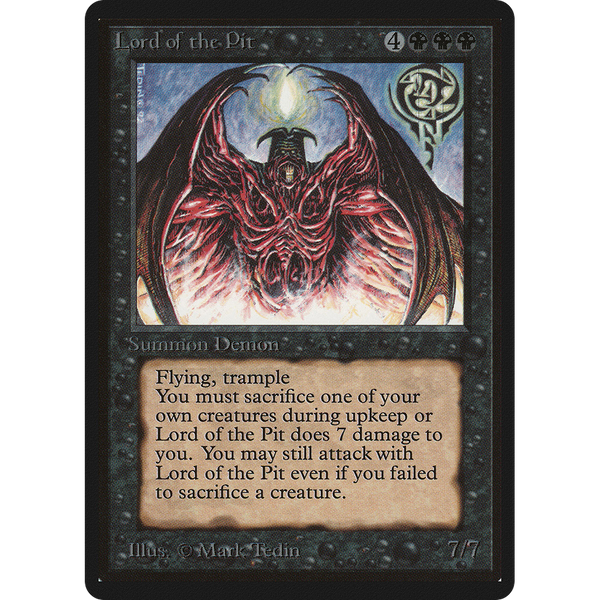 MTG Singles - Lord of the Pit - Beta - 