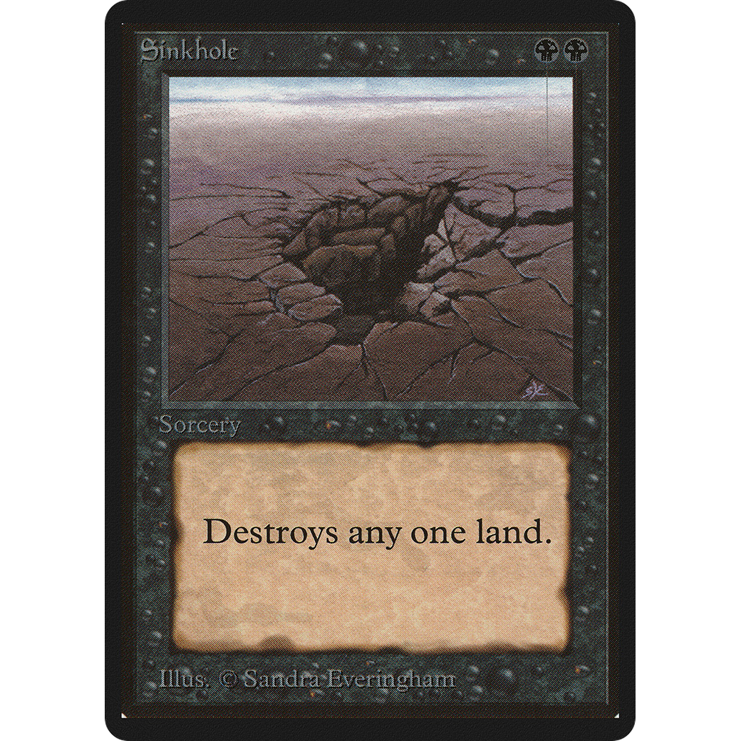 ハドーケン] MTG 陥没孔 / Sinkhole ベータ版 LEB 陥没孔/Sinkhole