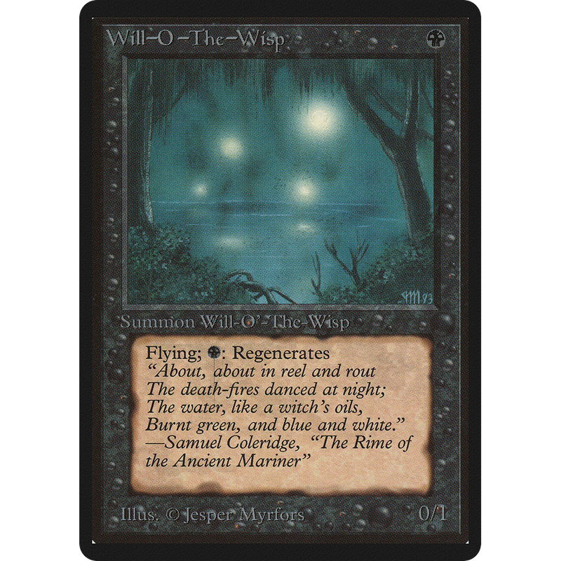 MTG Singles - Will-O'-The-Wisp - Beta - 