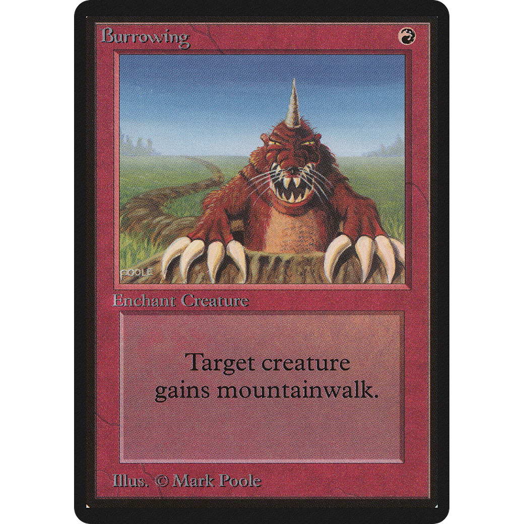 MTG Singles - Burrowing - Beta - Regular