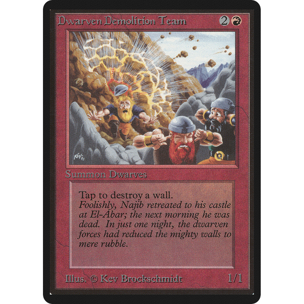 MTG Singles - Dwarven Demolition Team - Beta - Regular