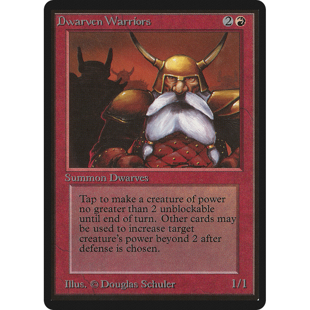 MTG Singles - Dwarven Warriors - Beta - Regular