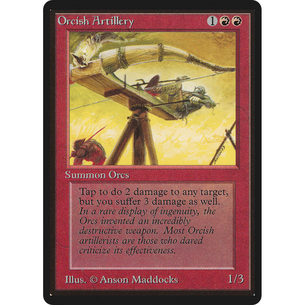 MTG Singles - Orcish Artillery - Beta - Regular