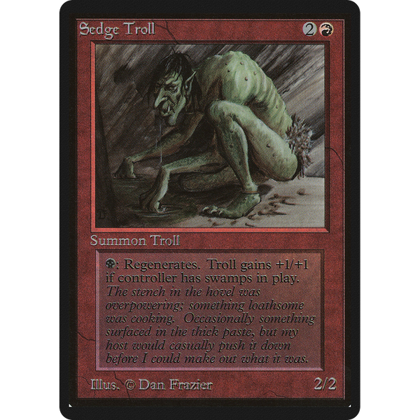 MTG Singles - Sedge Troll - Beta - 