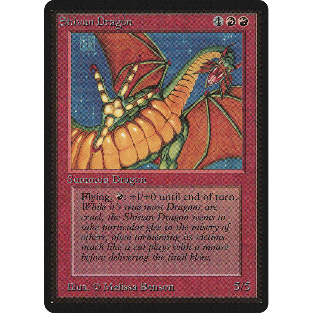 MTG Singles - Shivan Dragon - Beta - 