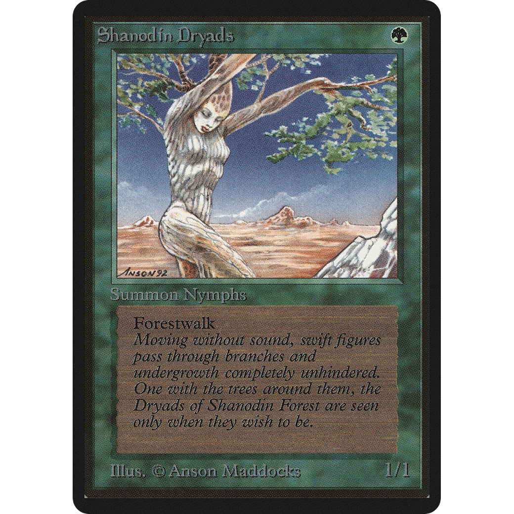 MTG Singles - Shanodin Dryads - Beta - Regular
