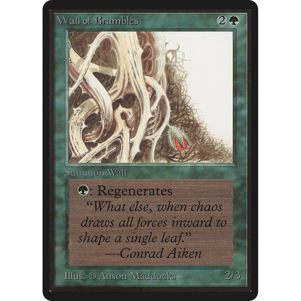 MTG Singles - Wall of Brambles - Beta - Regular