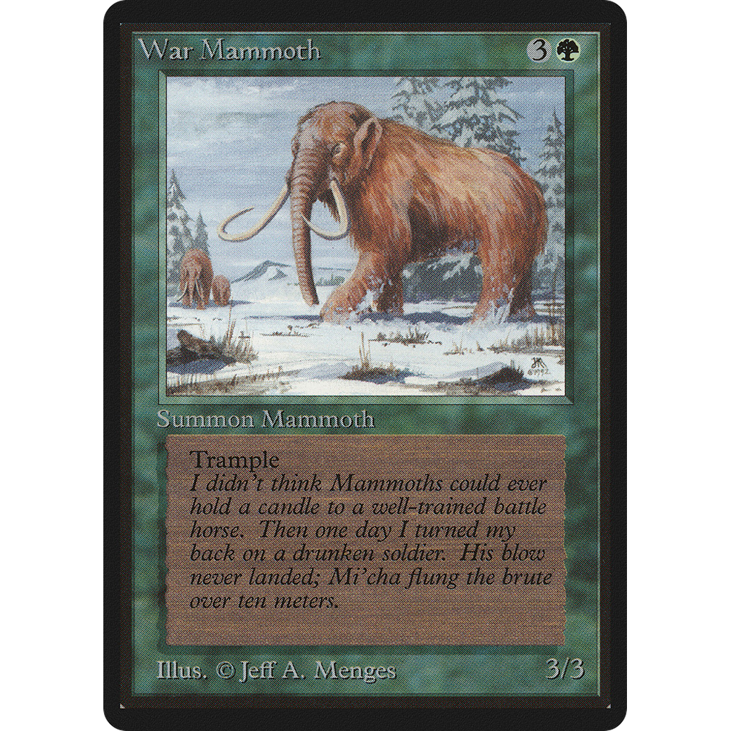 MTG Singles - War Mammoth - Beta - Regular