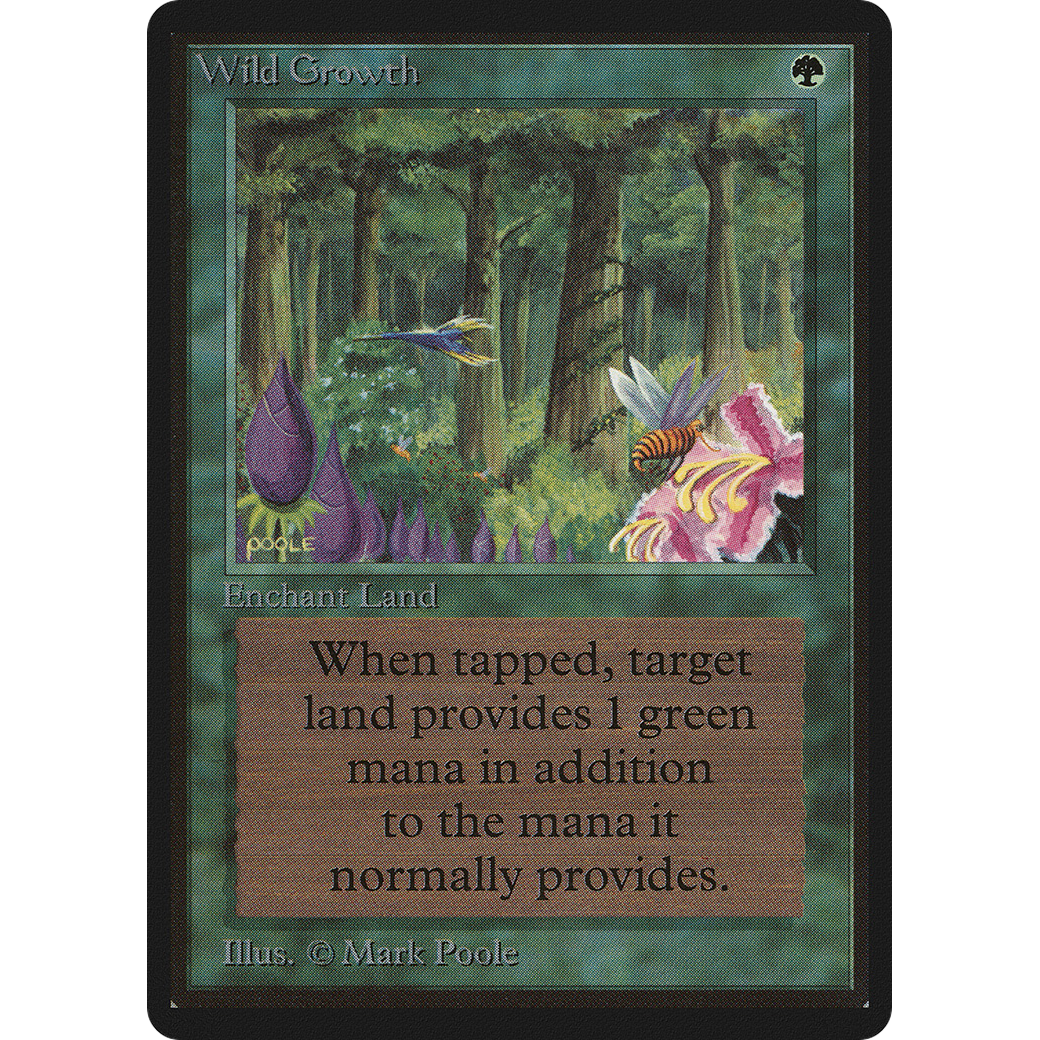 MTG Singles - Wild Growth - Beta - Regular