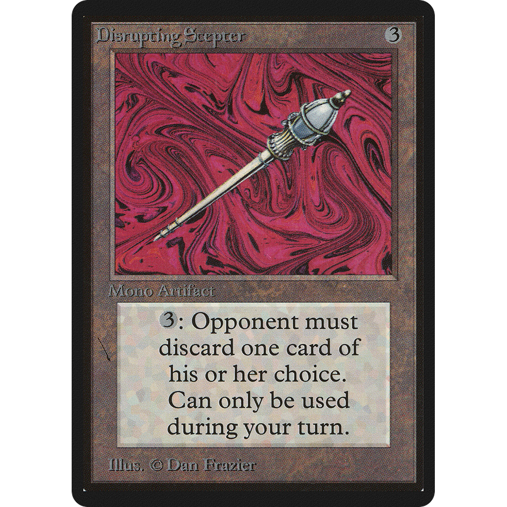 MTG Singles - Disrupting Scepter - Beta - 